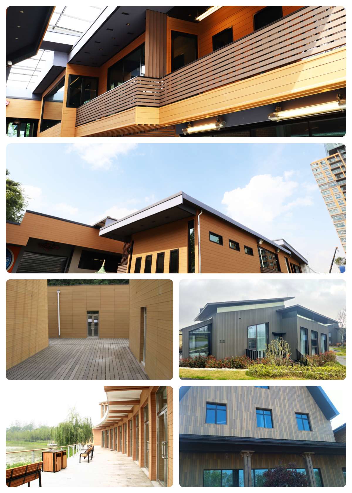 Anti-aging co-extruded wpc decking flooring